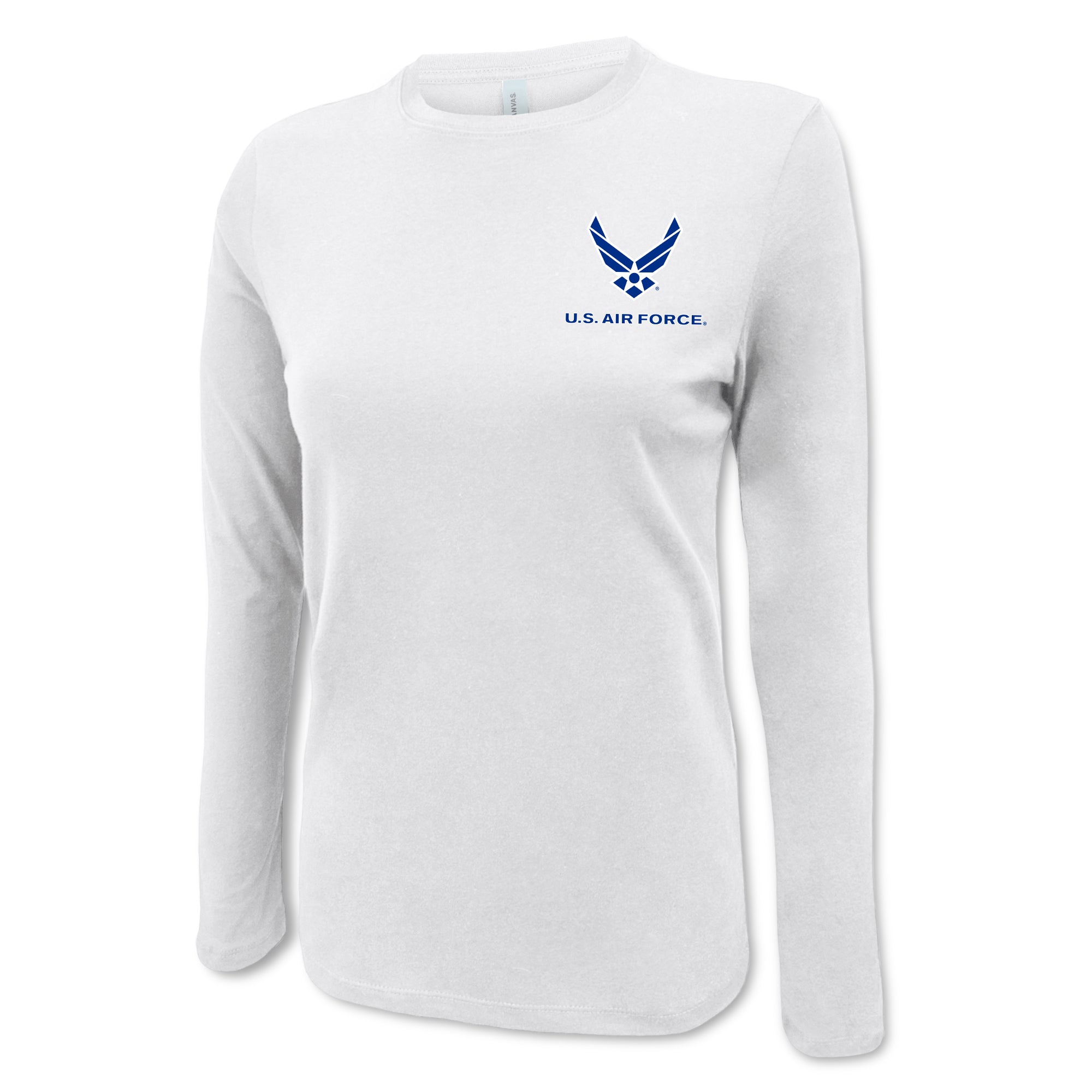 Air Force Wings Ladies Left Chest Long Sleeve