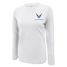 Load image into Gallery viewer, Air Force Wings Ladies Left Chest Long Sleeve