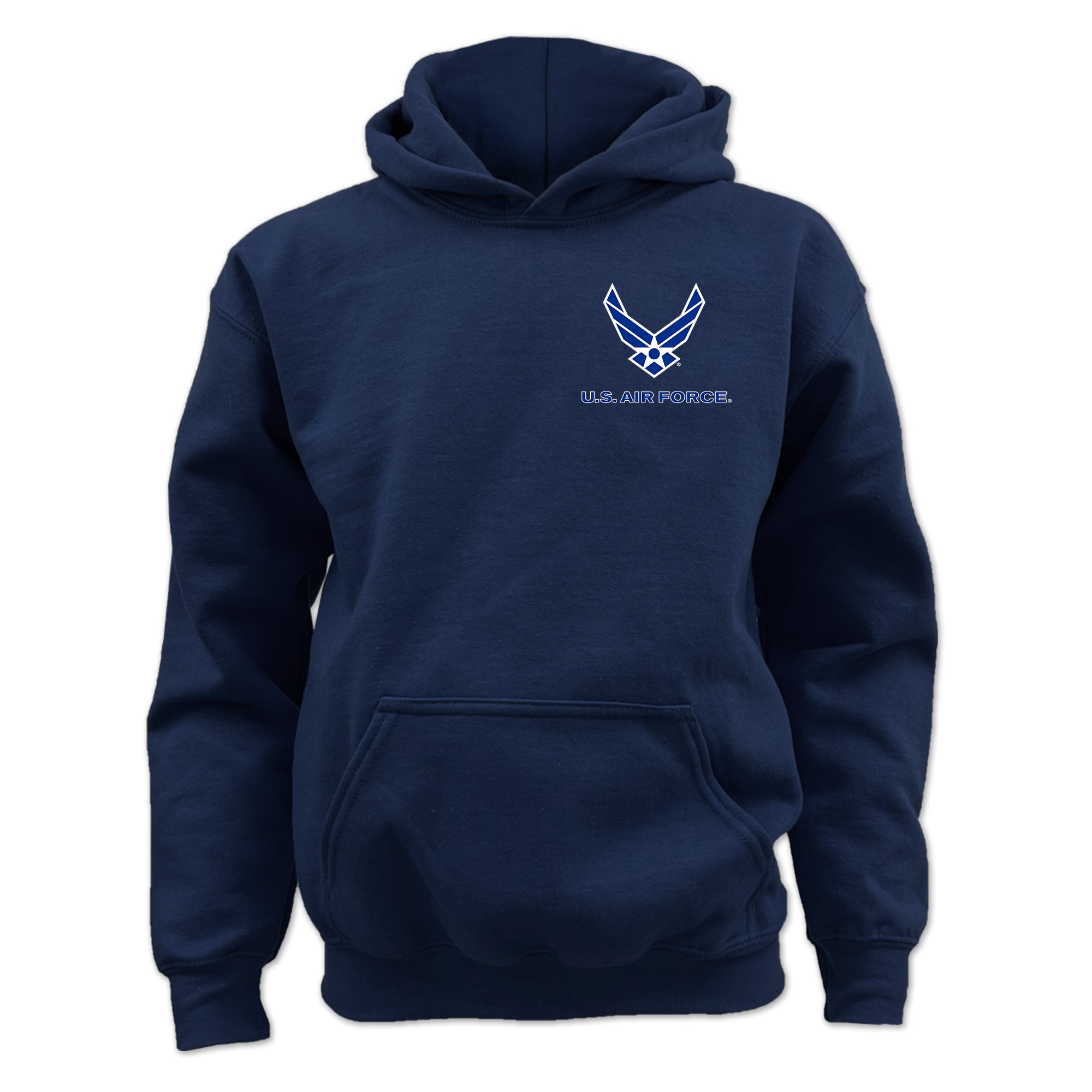 Air Force Wings Youth Left Chest Hood