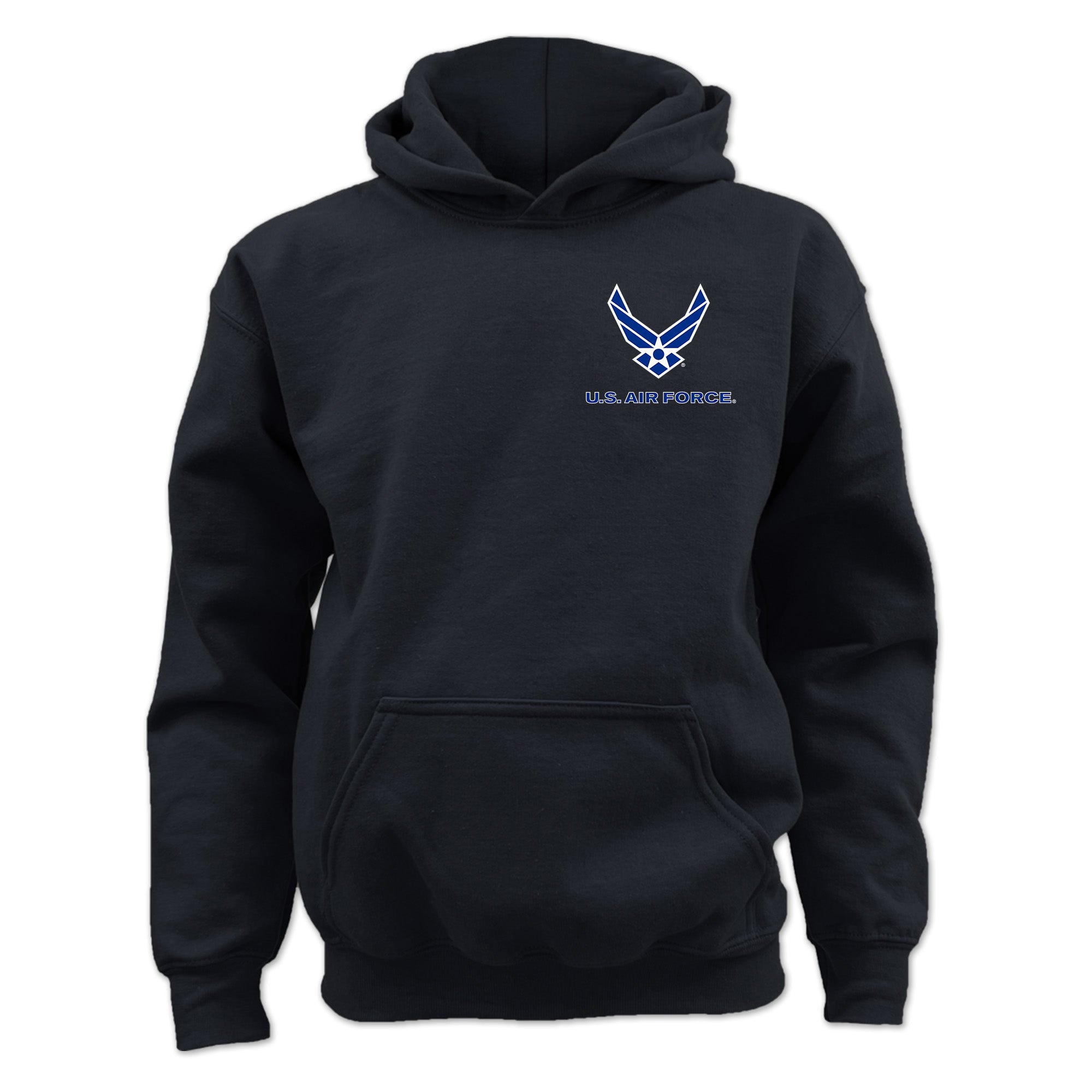 Air Force Wings Youth Left Chest Hood