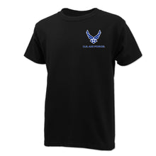 Load image into Gallery viewer, Air Force Wings Youth Left Chest T-Shirt