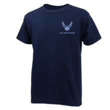 Load image into Gallery viewer, Air Force Wings Youth Left Chest T-Shirt