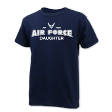 Load image into Gallery viewer, Air Force Daughter Youth T-Shirt (Navy)