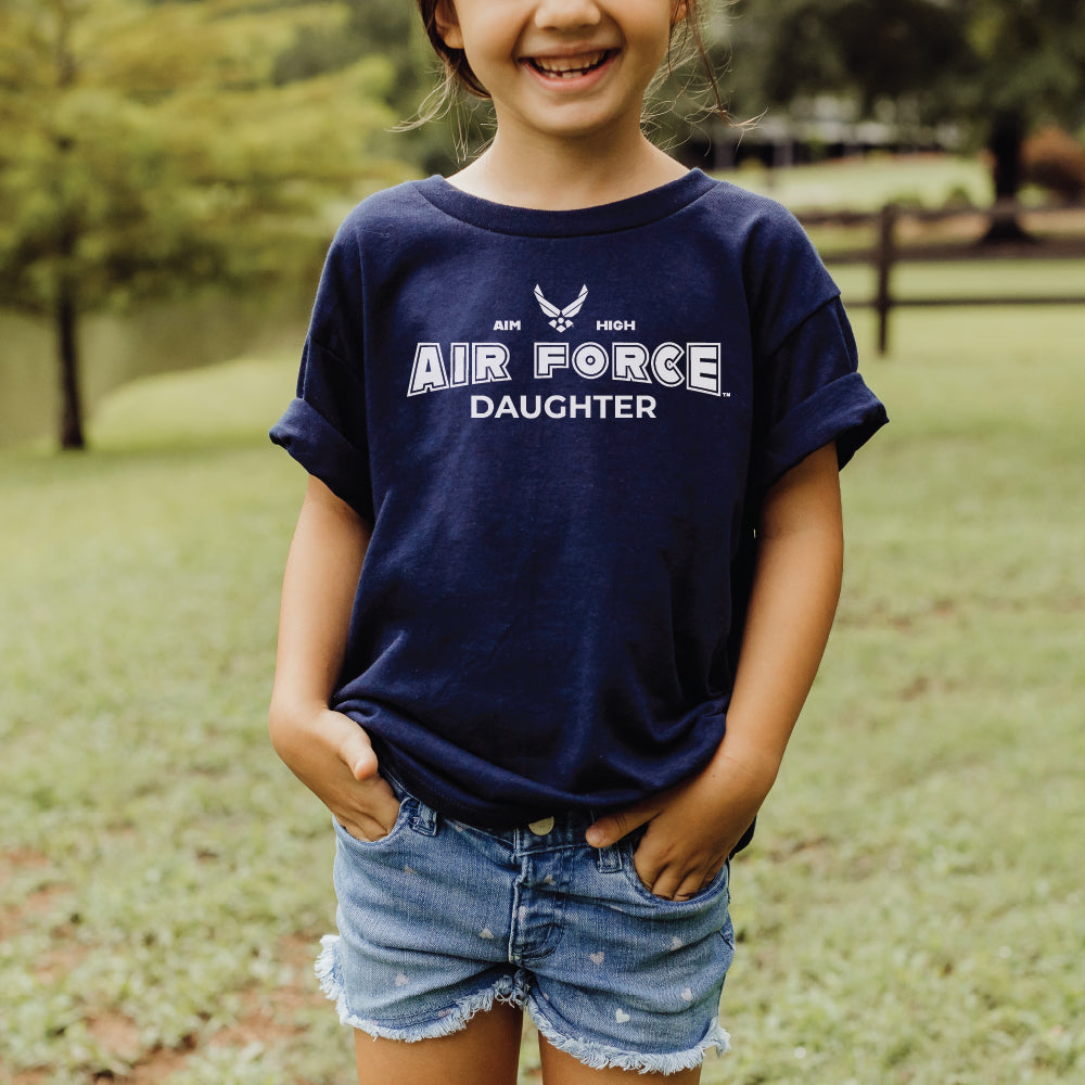 Air Force Daughter Youth T-Shirt (Navy)