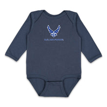 Load image into Gallery viewer, Air Force Wings Infant Long Sleeve Bodysuit