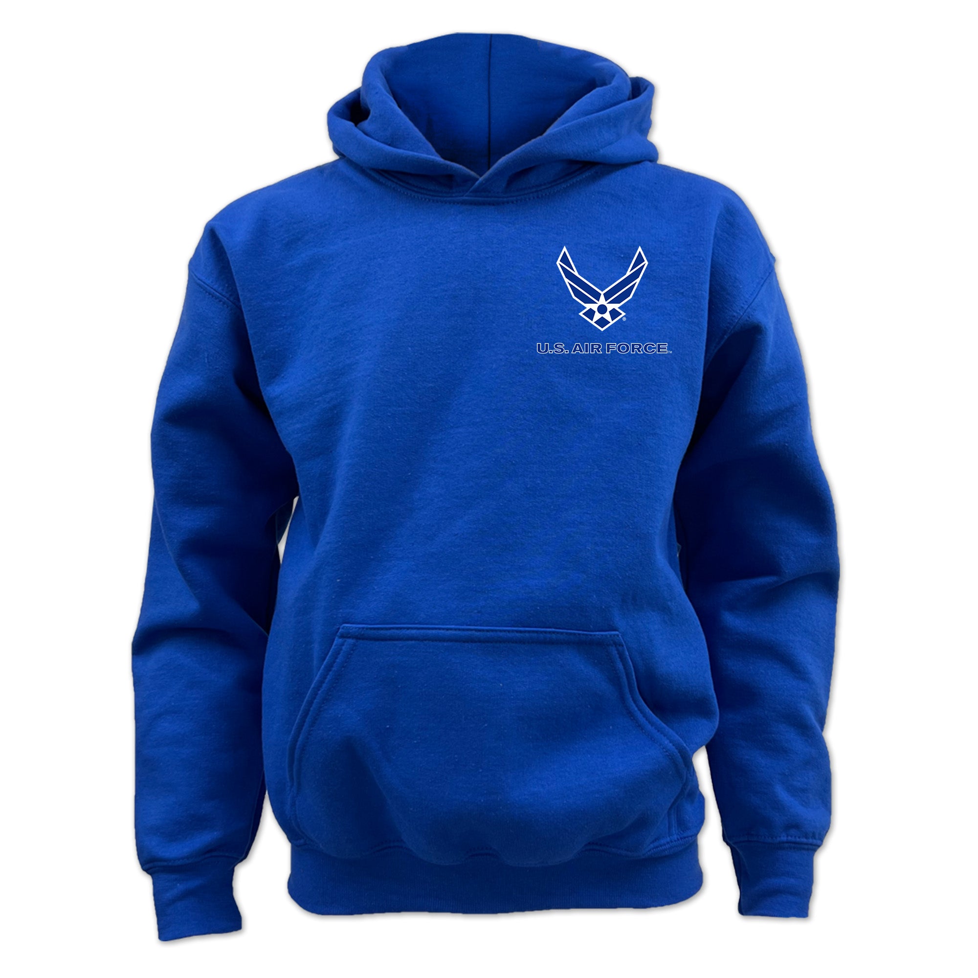 Air Force Wings Youth Left Chest Hood
