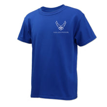 Load image into Gallery viewer, Air Force Wings Youth Left Chest T-Shirt