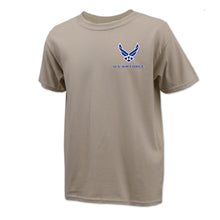 Load image into Gallery viewer, Air Force Wings Youth Left Chest T-Shirt