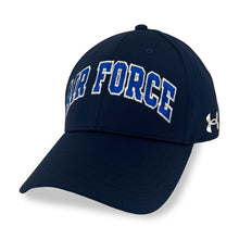 Load image into Gallery viewer, Air Force Under Armour Blitzing Flex Fit Hat (Navy)