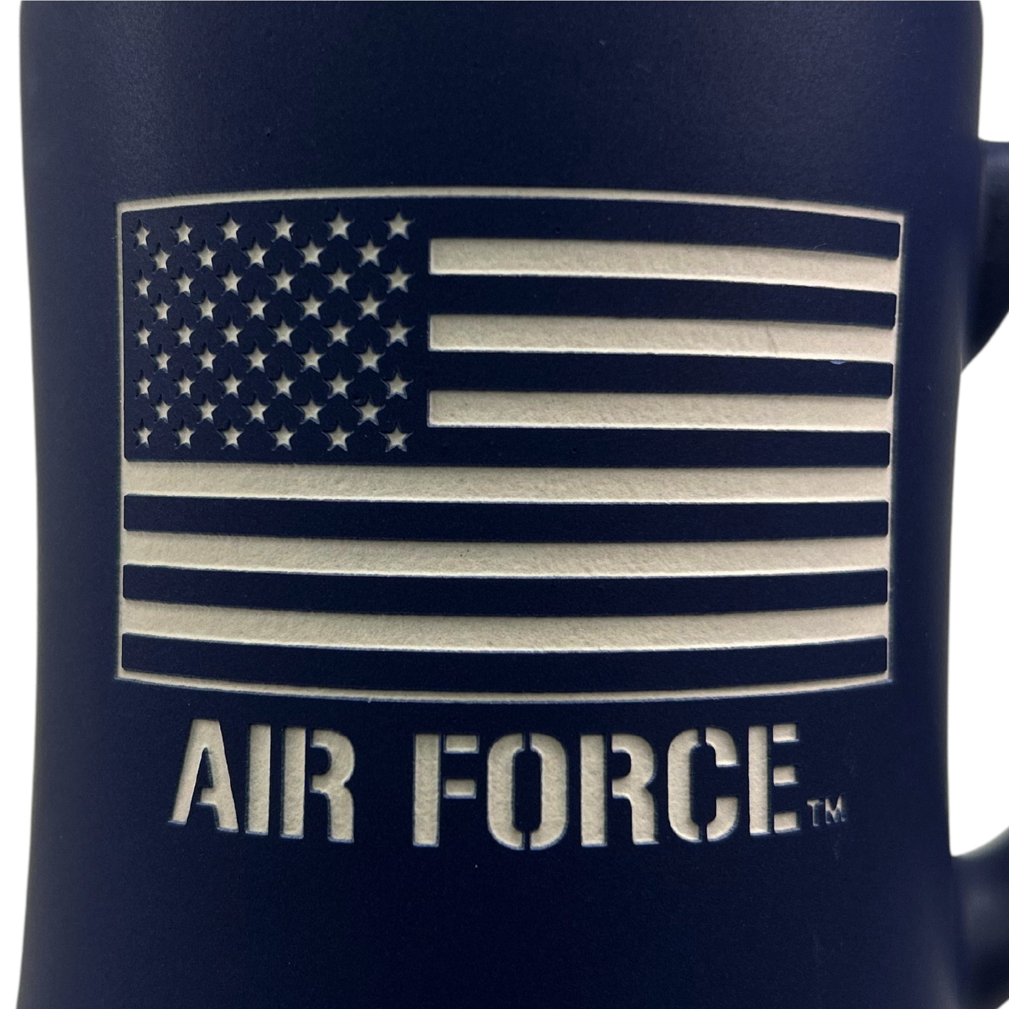 Air Force American Flag MK Etched Mug (Blue)