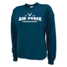 Load image into Gallery viewer, Air Force Champion Grandparent Ladies Crewneck (Blue)