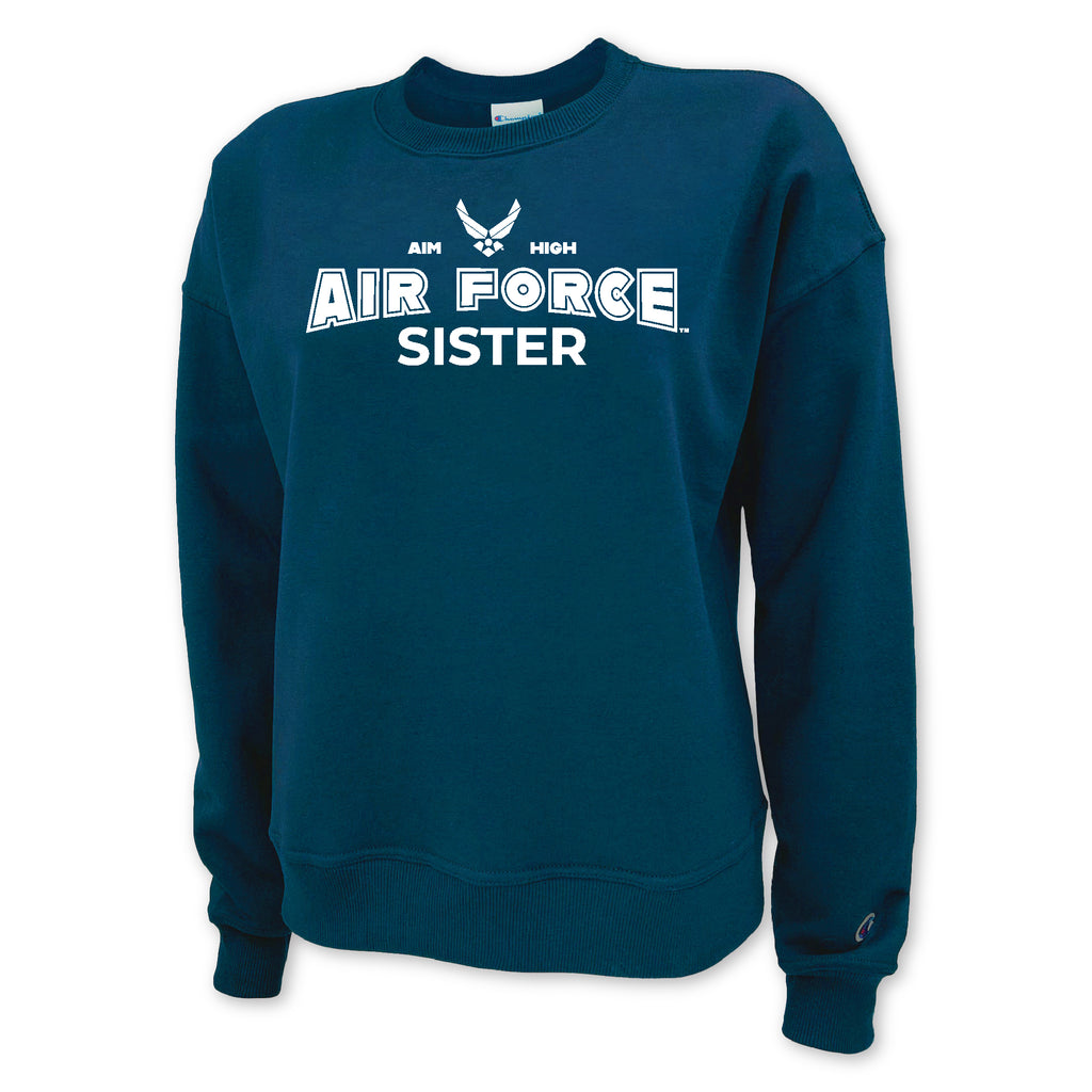 Air Force Champion Sister Ladies Crewneck (Blue)