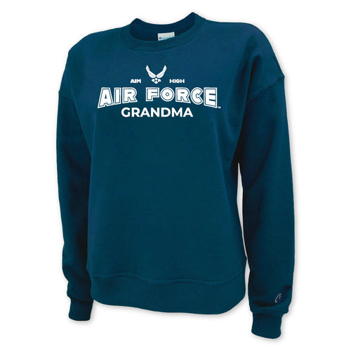 Air Force Champion Grandma Ladies Crewneck (Blue)