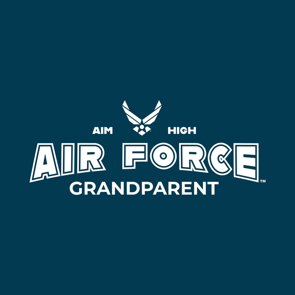 Air Force Champion Grandparent Ladies Crewneck (Blue)