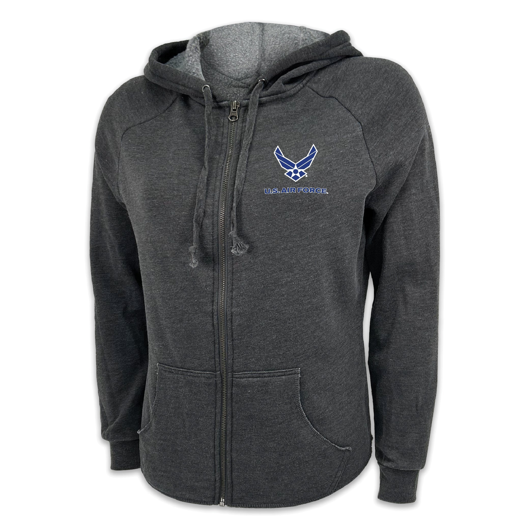 Air Force Wings Ladies Full Zip Hood (4 colors available)