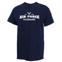 Load image into Gallery viewer, Air Force Husband T-Shirt (Navy)