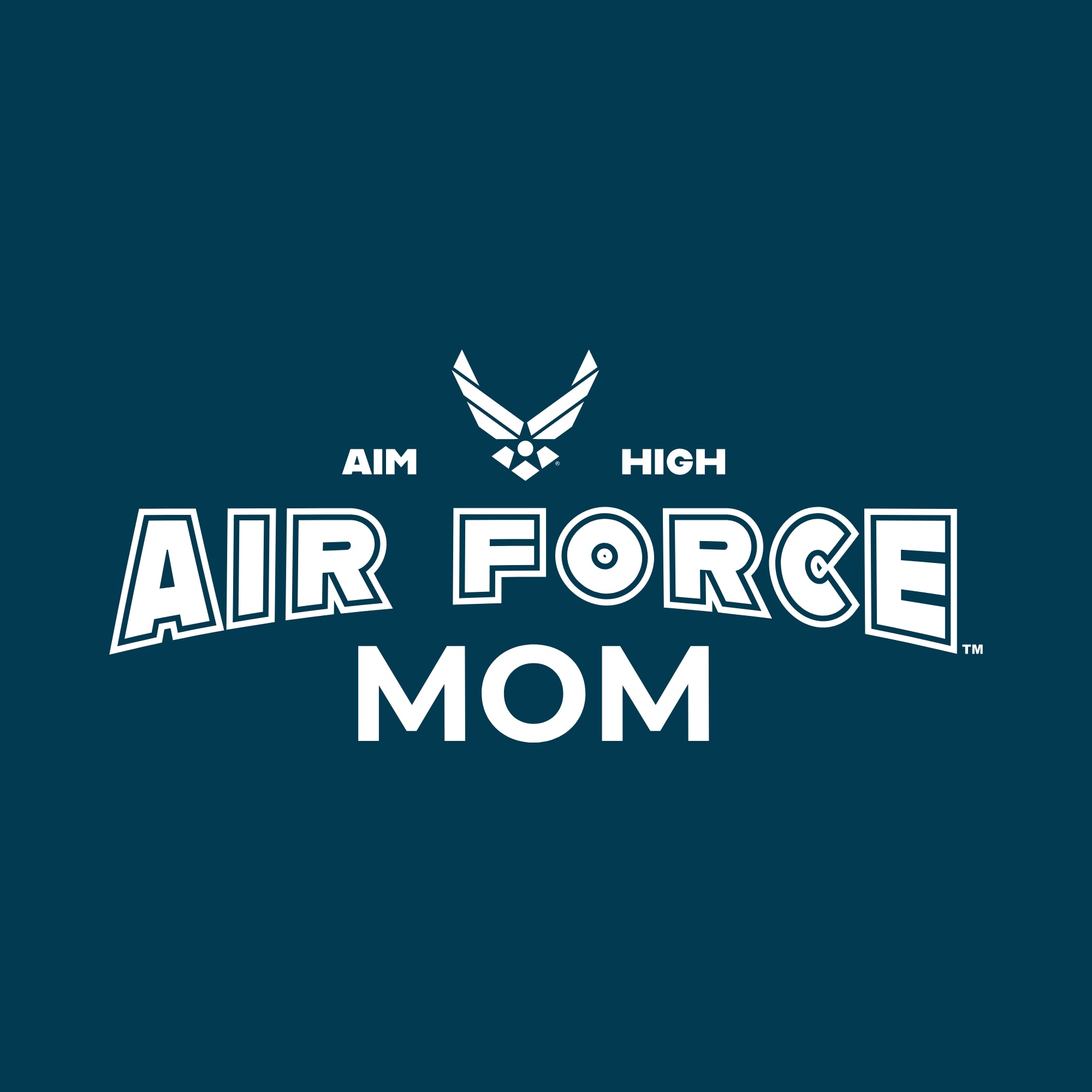 Air Force Mom Ladies Crewneck (Blue)