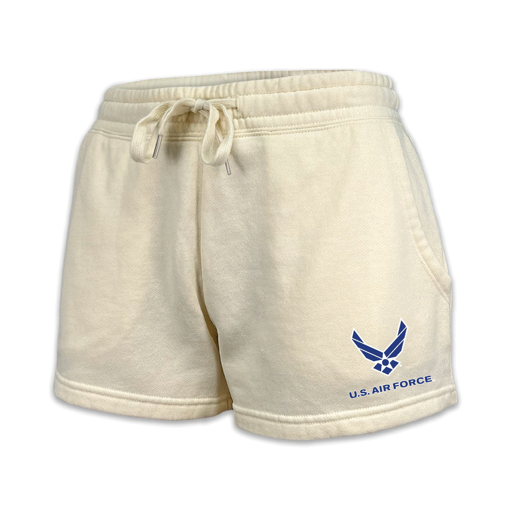 Air Force Wings Ladies Fleece Shorts (4 colors available)