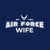 Air Force Wife Ladies T-Shirt (Navy)