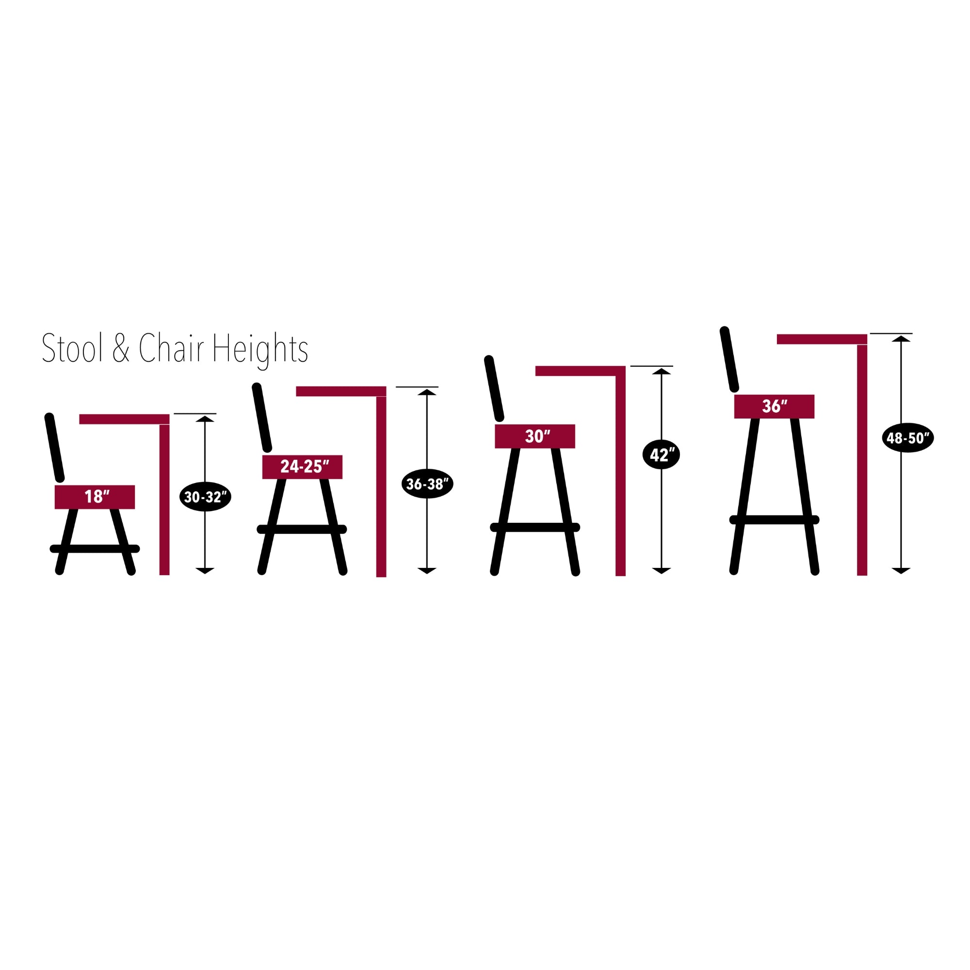 Air Force Wings Swivel Stool with Ladder Back