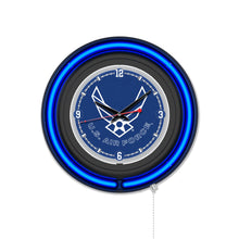 Load image into Gallery viewer, United States Air Force Double Neon Wall Clock*