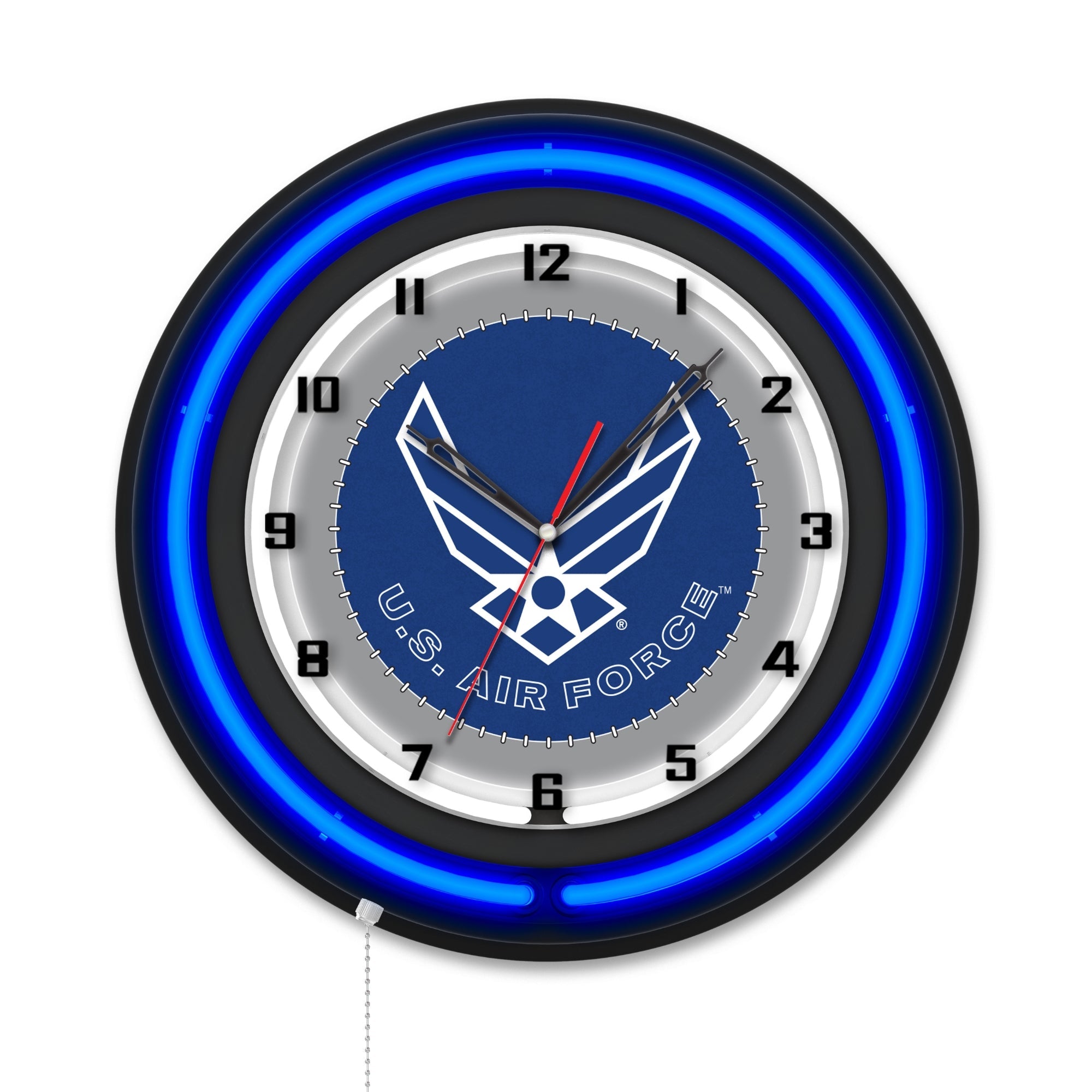 United States Air Force Double Neon Wall Clock*