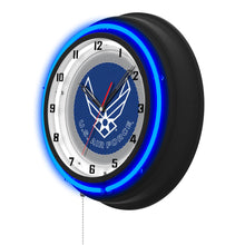 Load image into Gallery viewer, United States Air Force Double Neon Wall Clock*