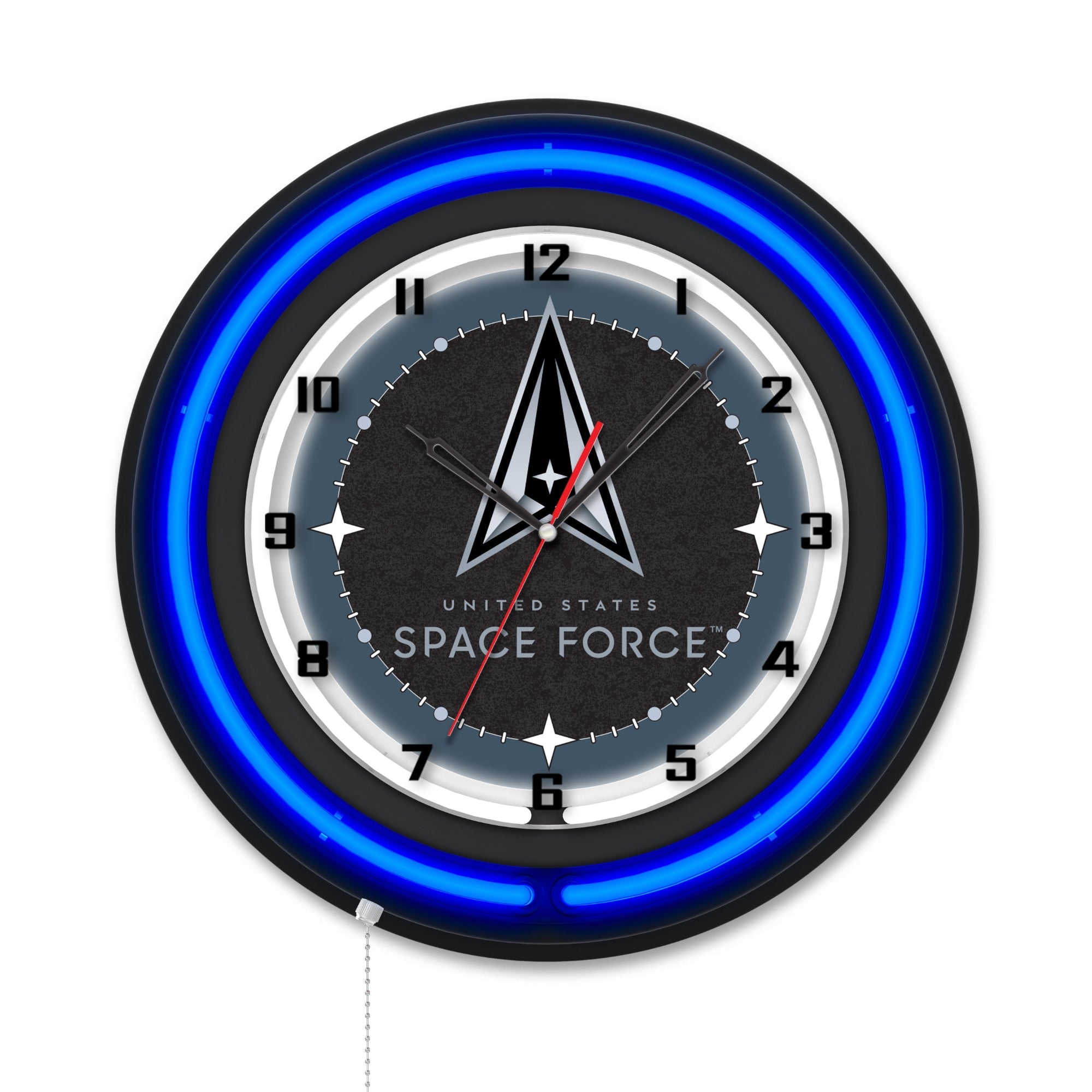 United States Space Force Double Neon Wall Clock*