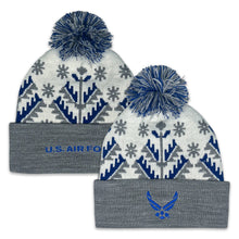 Load image into Gallery viewer, Air Force Wings Knit Pom Beanie