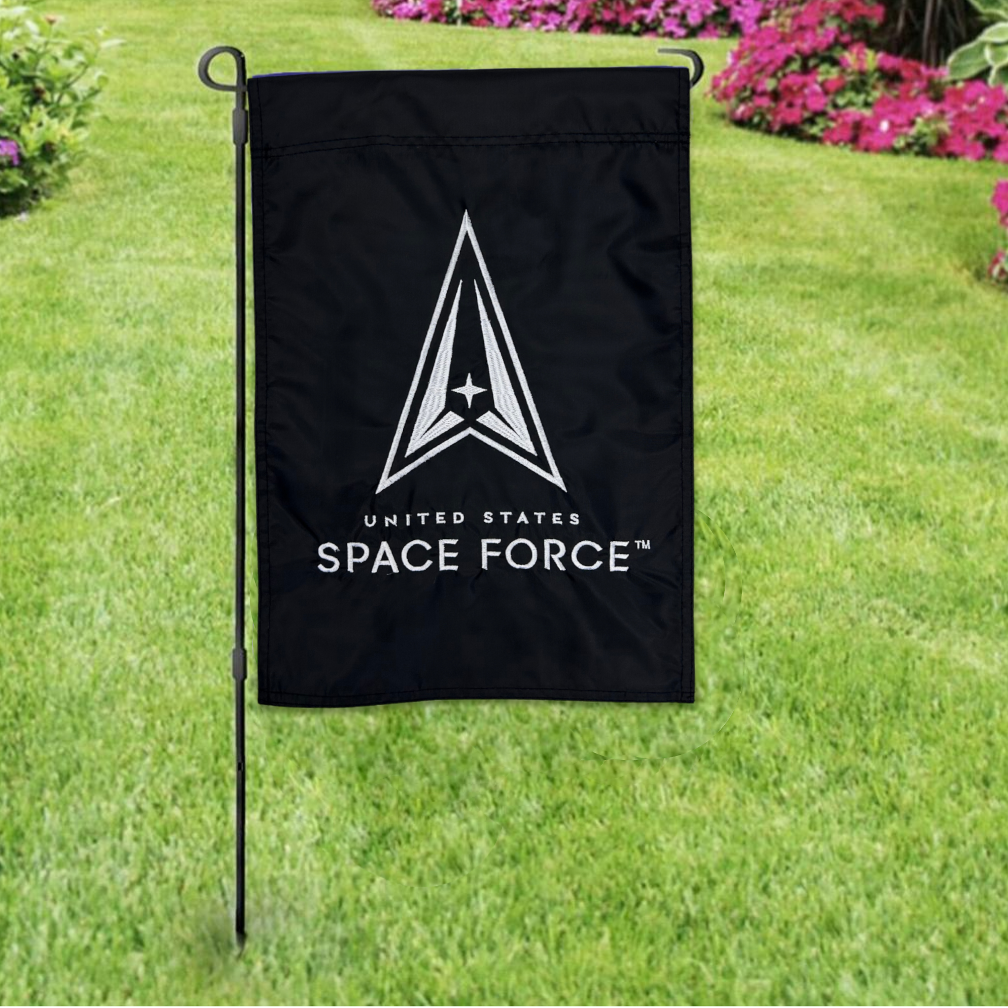 Space Force Double Sided Embroidered Garden Flag (12"x18")