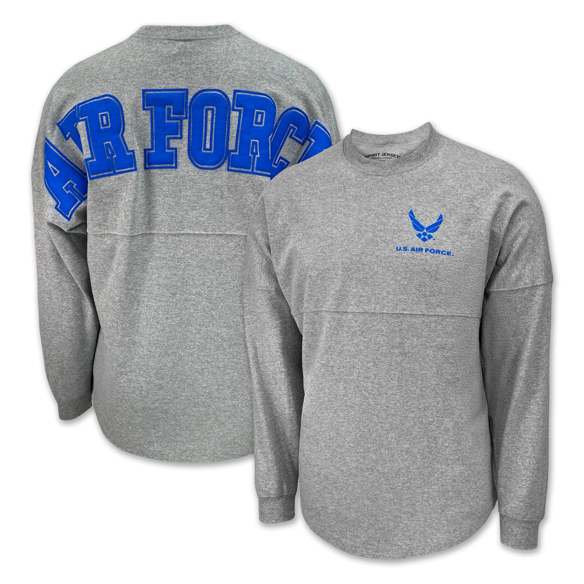 Air Force Wings Original Crew Neck Spirit Jersey (Heather Grey)