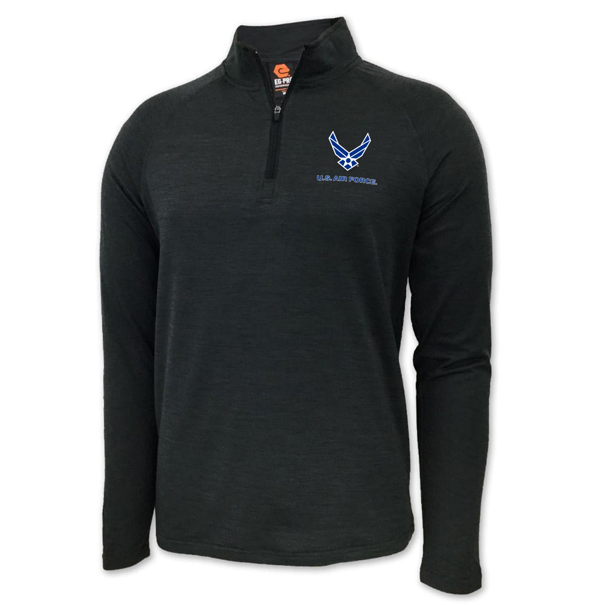 Air Force Wings Performance 1/4 Zip (Charcoal)