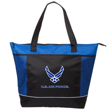 Load image into Gallery viewer, Air Force Shopping Cooler Tote (Blue)