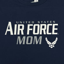 Load image into Gallery viewer, Ladies United States Air Force Mom T-Shirt (Navy)