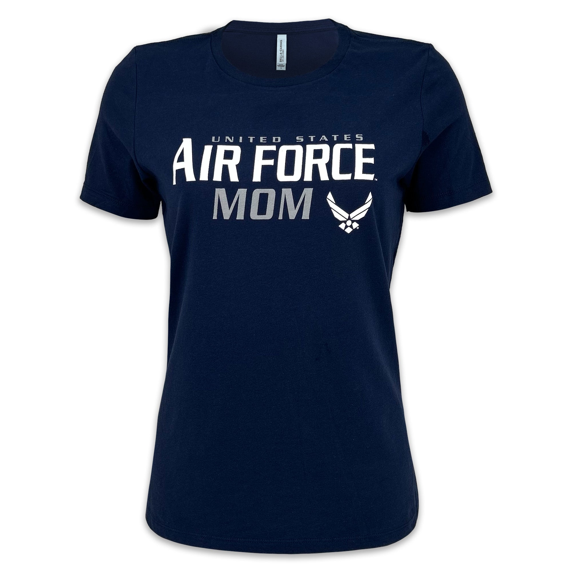 Ladies United States Air Force Mom T-Shirt (Navy)