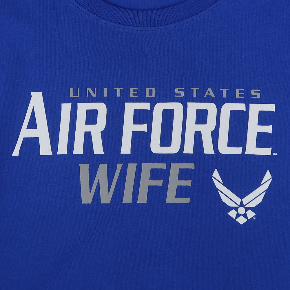 Ladies United States Air Force Wife T-Shirt (Royal)
