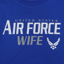 Load image into Gallery viewer, Ladies United States Air Force Wife T-Shirt (Royal)