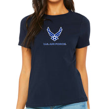 Load image into Gallery viewer, Air Force Ladies Wings Logo T-Shirt