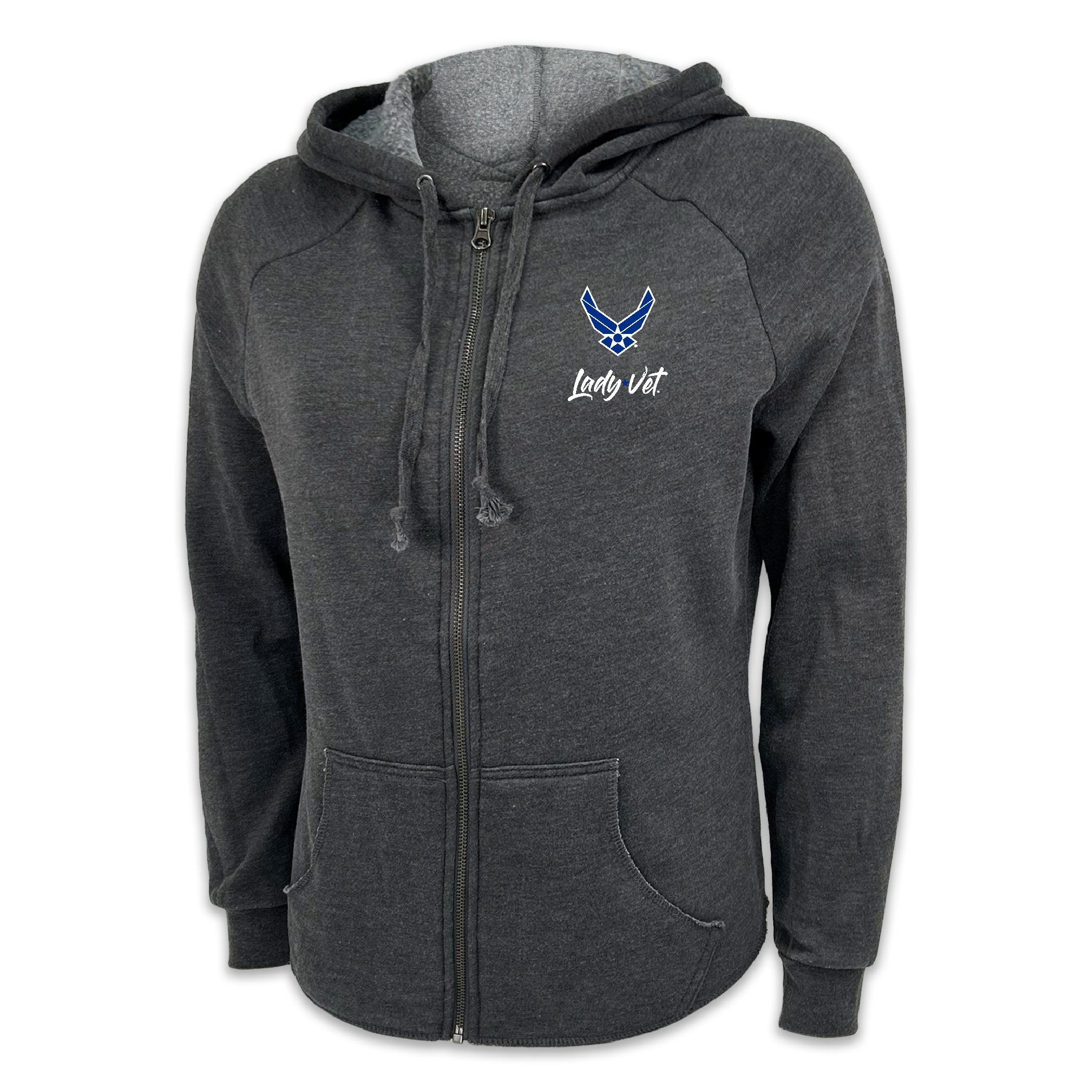 Air Force Lady Vet Ladies Full Zip Hood (4 colors available)