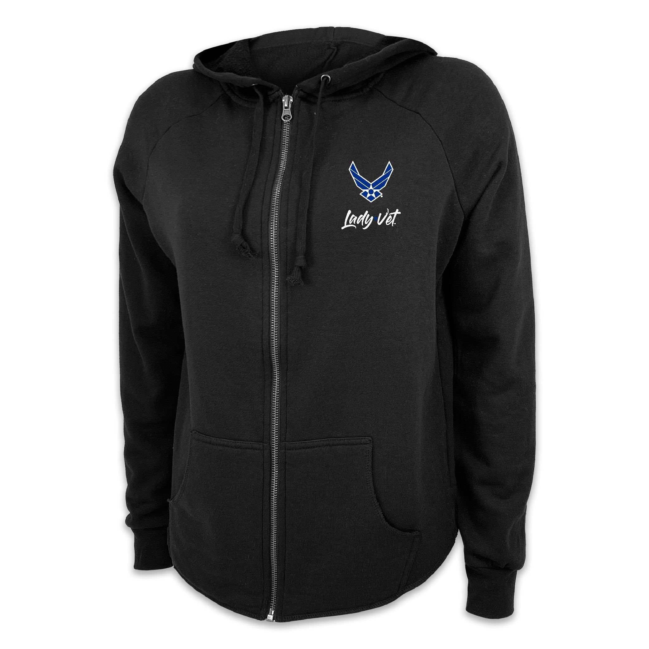 Air Force Lady Vet Ladies Full Zip Hood (4 colors available)