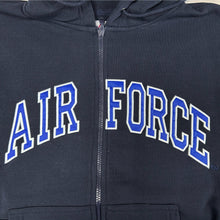 Load image into Gallery viewer, Air Force Embroidered Full Zip Hoodie Sweatshirt (Navy)