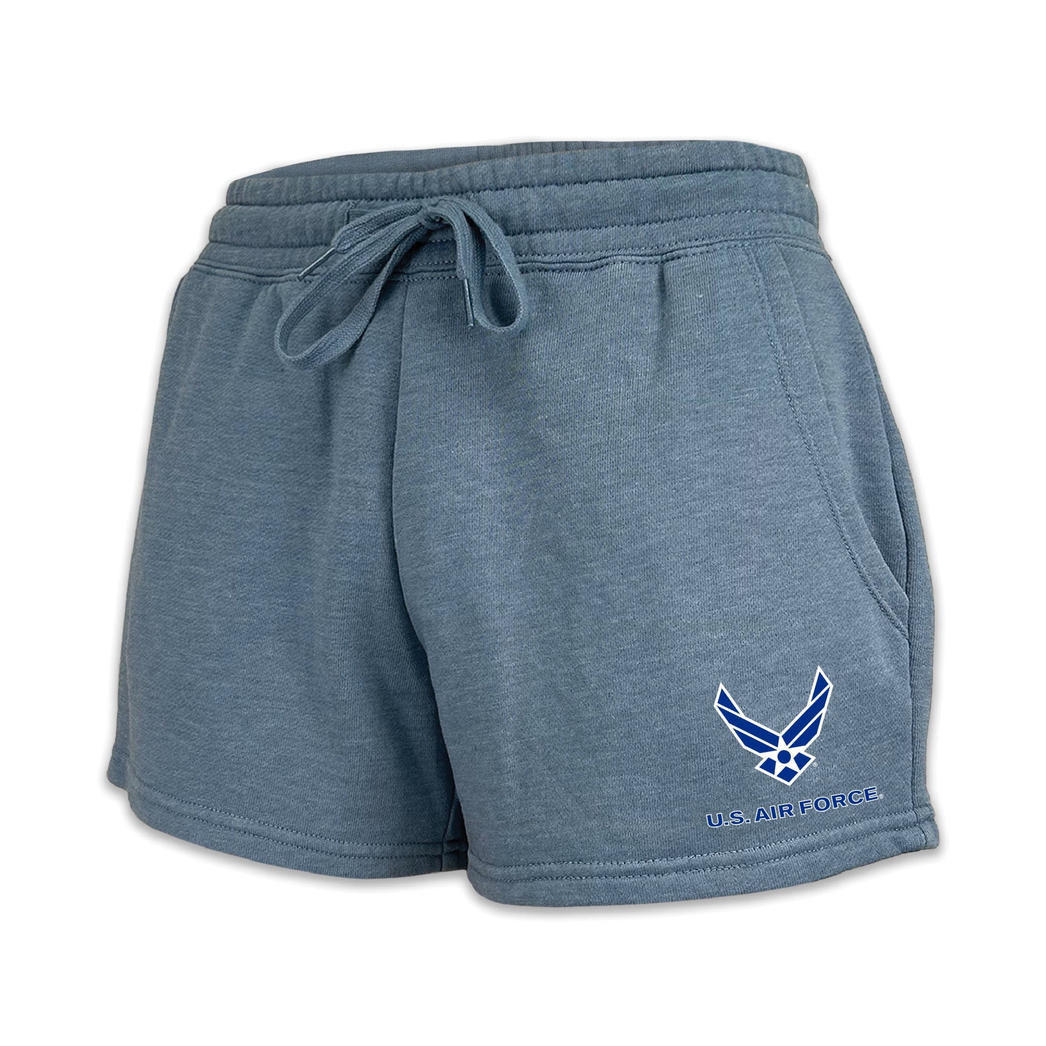 Air Force Wings Ladies Fleece Shorts (4 colors available)