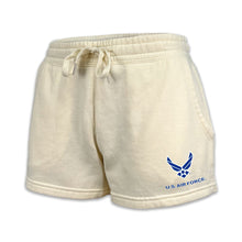 Load image into Gallery viewer, Air Force Wings Ladies Fleece Shorts (4 colors available)