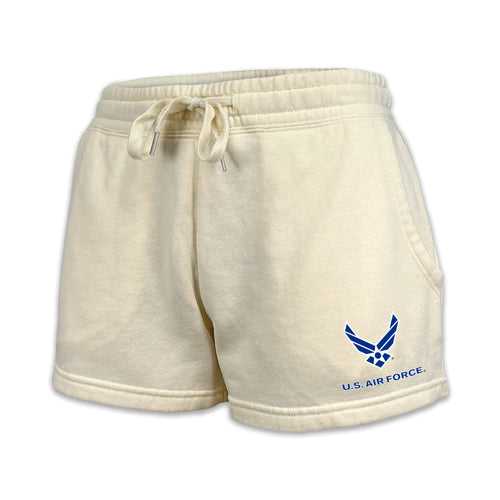 Air Force Wings Ladies Fleece Shorts (4 colors available)