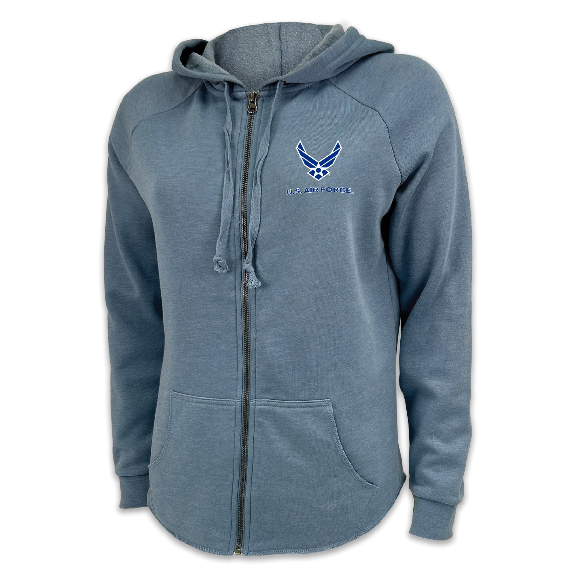 Air Force Wings Ladies Full Zip Hood (4 colors available)