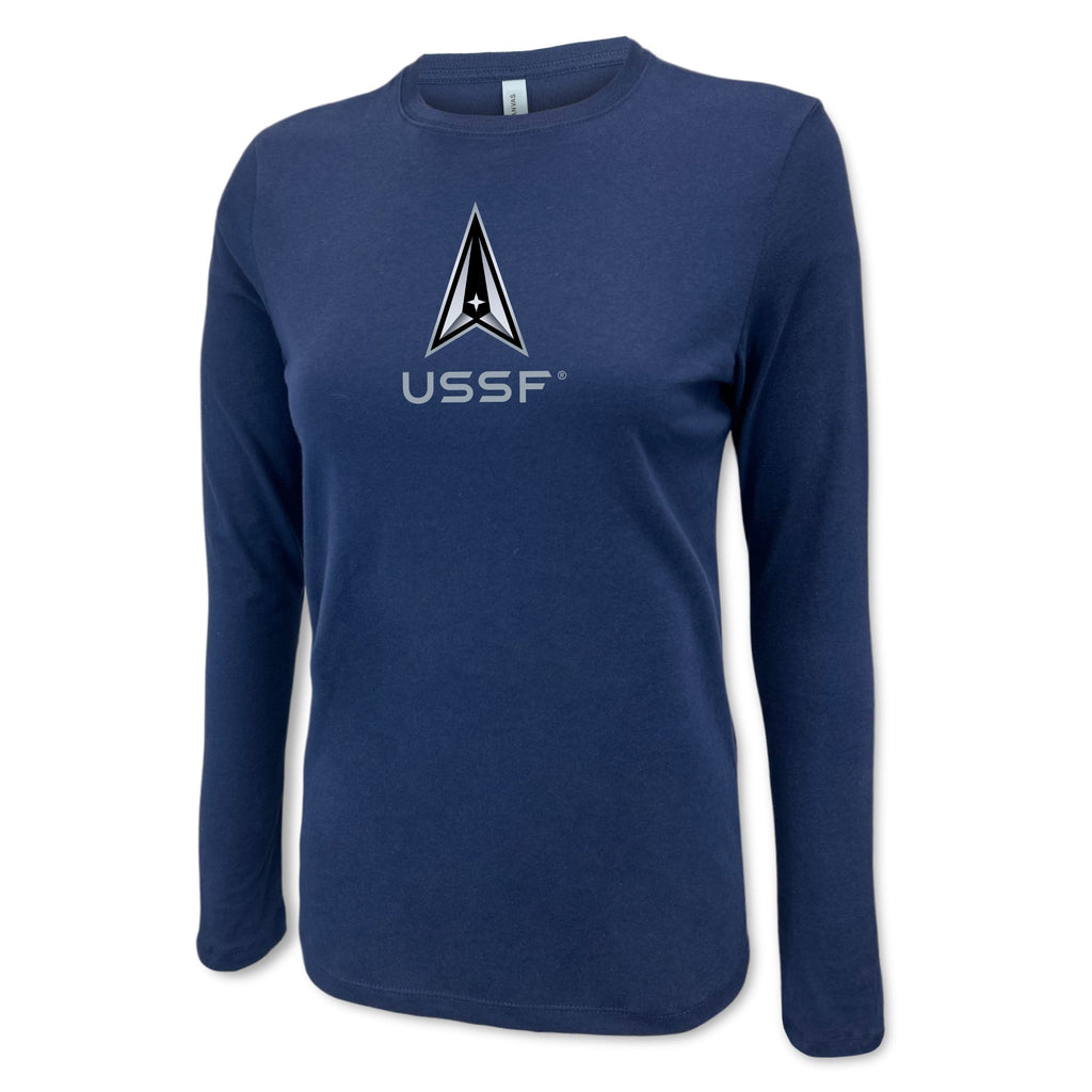 Space Force Delta Ladies Center Chest Long Sleeve