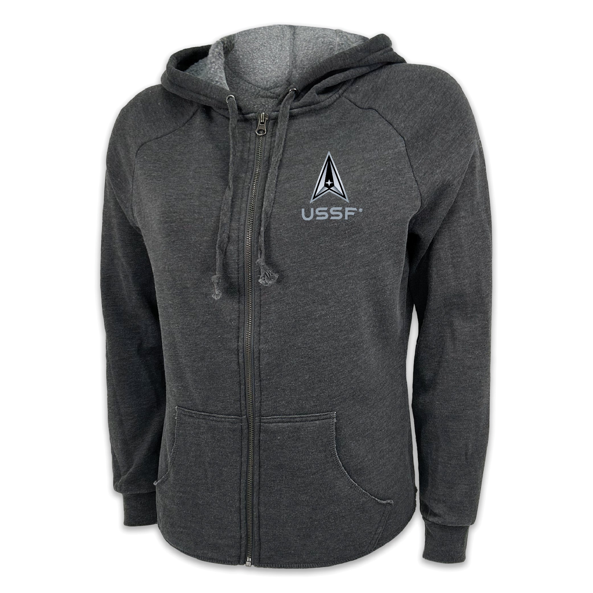 Space Force Delta Ladies Full Zip Hood (4 colors available)