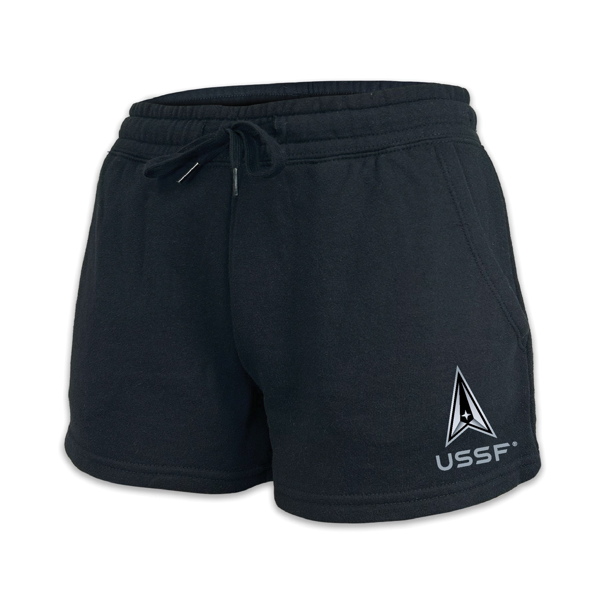 Space Force Delta Ladies Fleece Shorts (4 colors available)