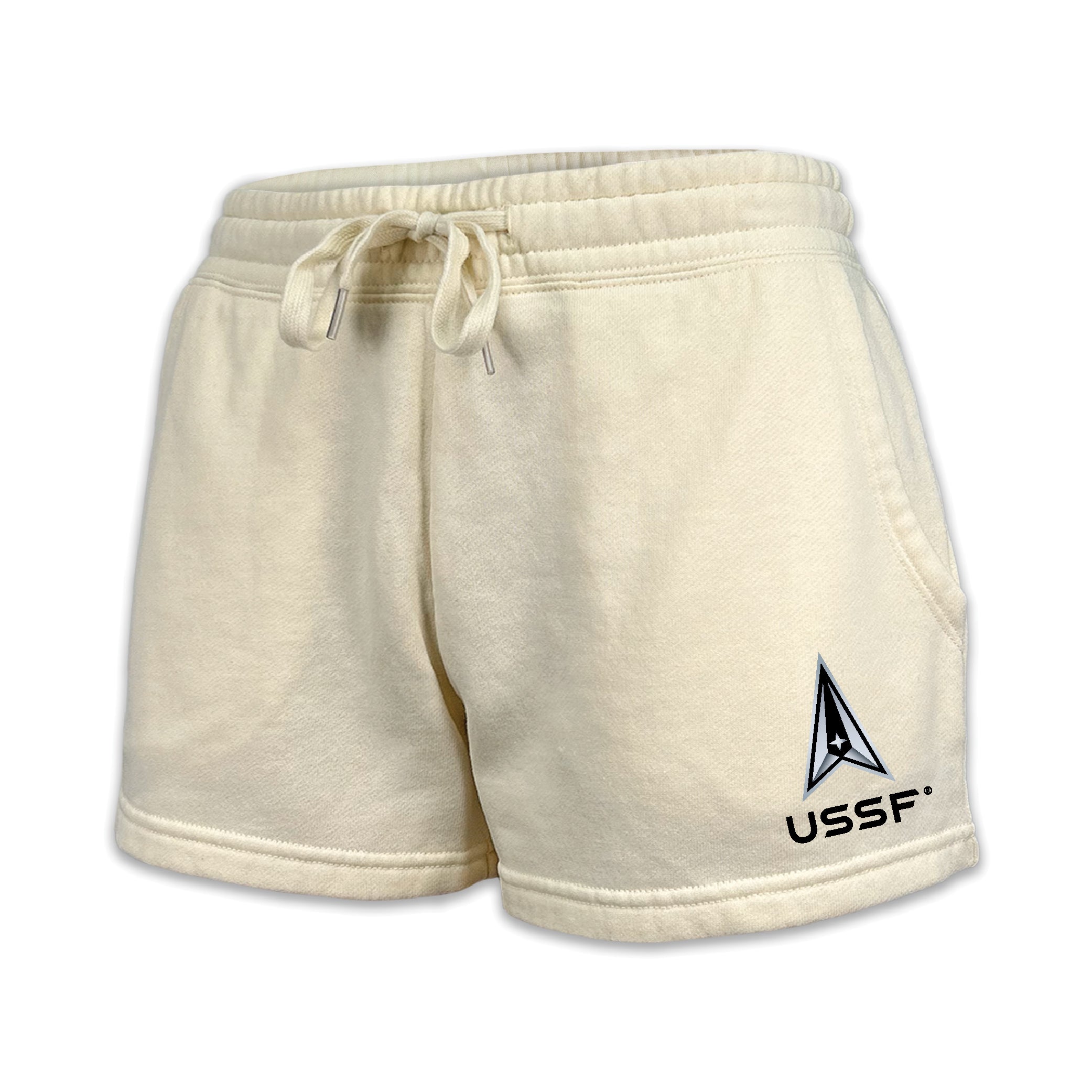 Space Force Delta Ladies Fleece Shorts (4 colors available)