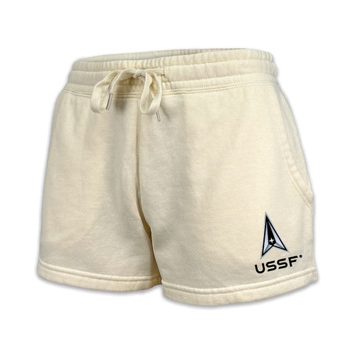 Space Force Delta Ladies Fleece Shorts (4 colors available)